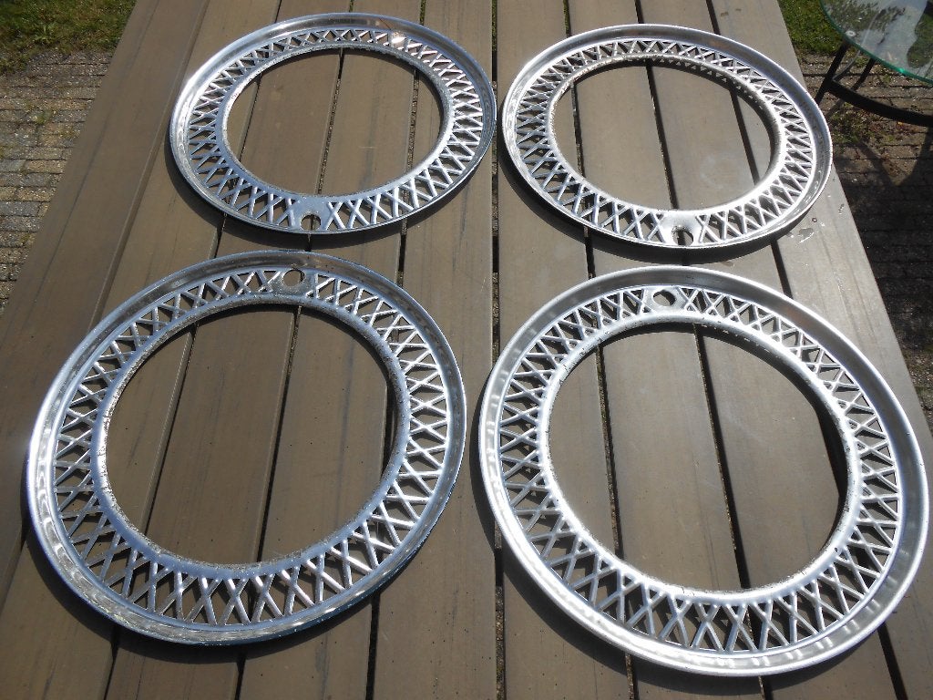 vw volkswagen kever type3 wielsierringen chroom, Ophalen of Verzenden, Gebruikt