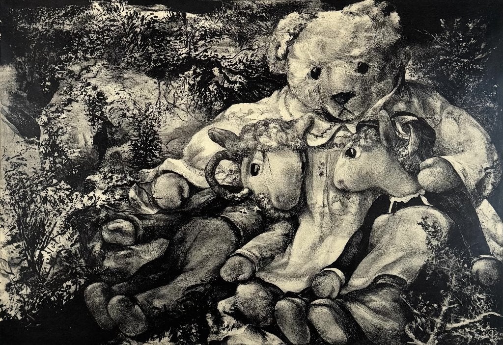 717. Litho, Aart van Dobbenburgh, 1966, Ophalen of Verzenden