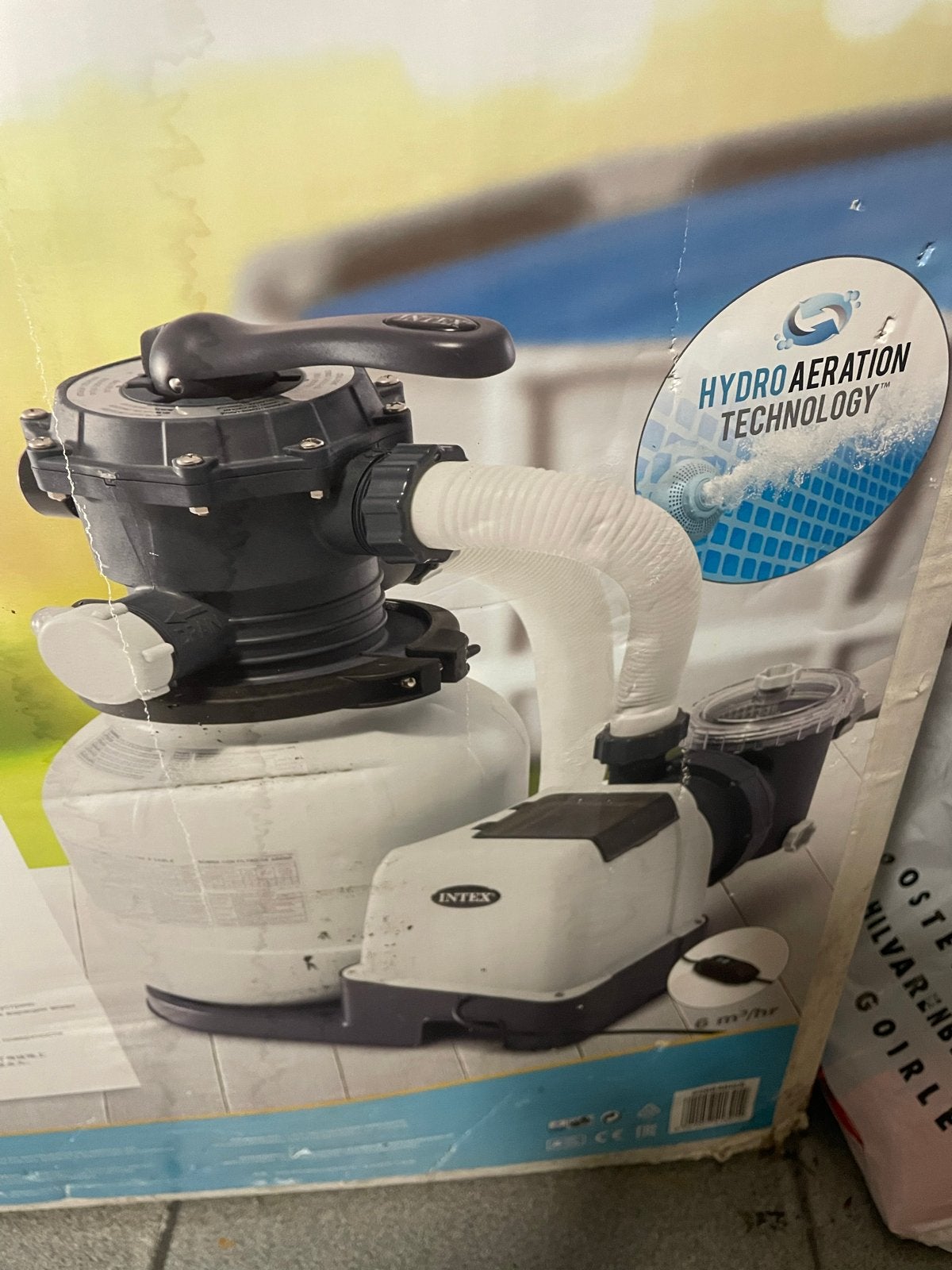 Intex Zandfilterpomp SF80220RC-2 voor opzetzwembaden, Ophalen, Gebruikt, Zwembadpomp