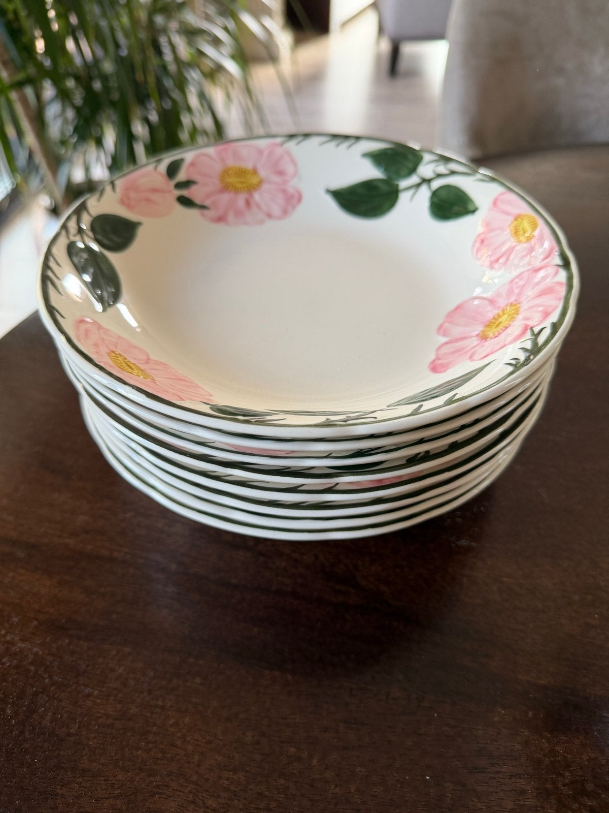 Villeroy & Boch Wild-Rose diepe borden (8 stuks), Ophalen, Klassiek, Villeroy & Boch, Zo goed als nieuw