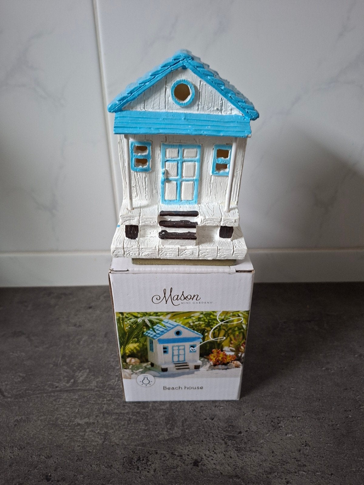 Mason Mini Gardens Beach House Decoratie, Ophalen, Nieuw, Wit, Overige stijlen