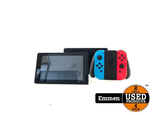 Nintendo Switch V2(2019), Rood/Blauw, Incl. acc | Netjes, Spelcomputers en Games, Spelcomputers | Nintendo Switch, Nintendo, Zo goed als nieuw