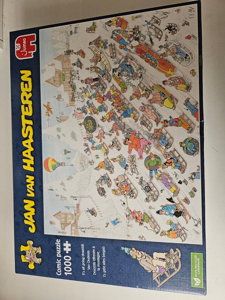Jan van Haasteren Comic Puzzel 1000 stukjes, Ophalen, 500 t/m 1500 stukjes, Zo goed als nieuw, Legpuzzel
