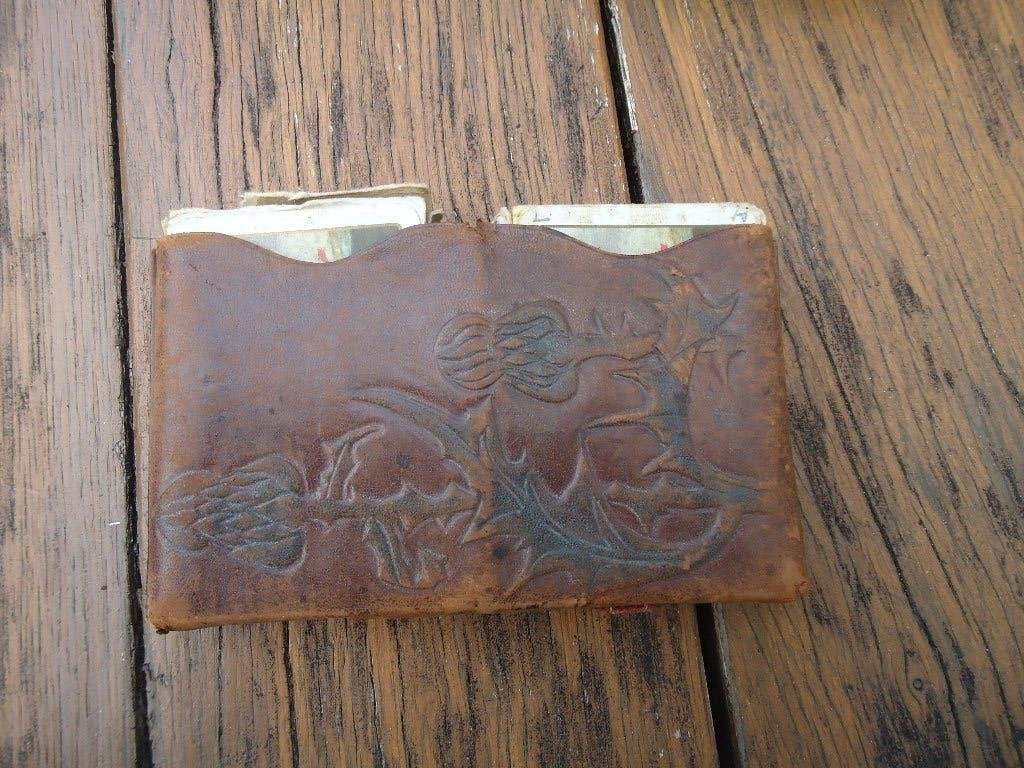 Vintage Lamport & Holt set 2 kaartspellen in leder mapje, Verzamelen, Speelkaarten, Jokers en Kwartetten, Verzenden, Gebruikt