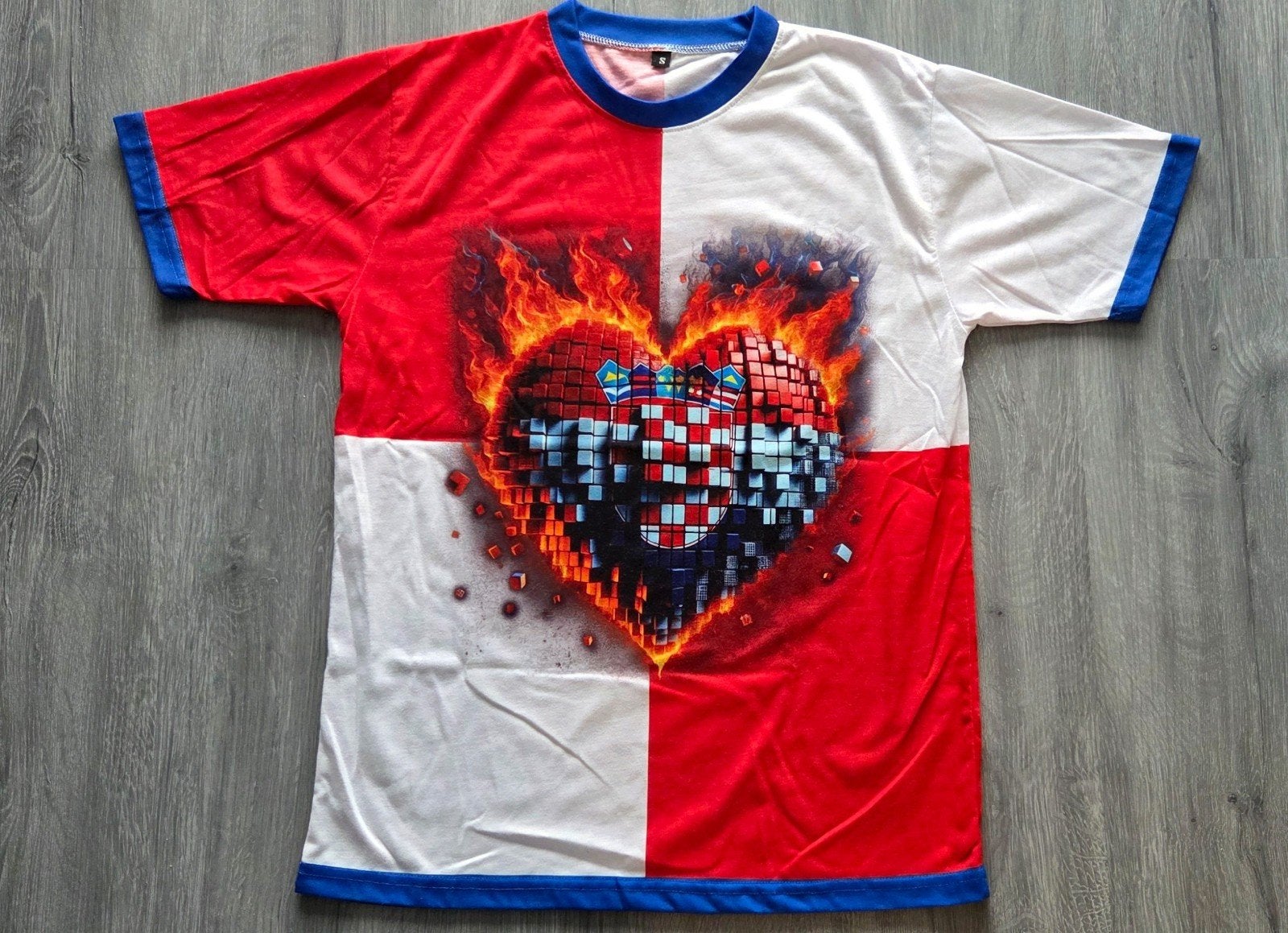 Vatreni Kroatië Shirt - Rood/Wit/Blauw - Maat S, Kleding | Heren, Onbekend, Nieuw, Overige maten, Ophalen of Verzenden