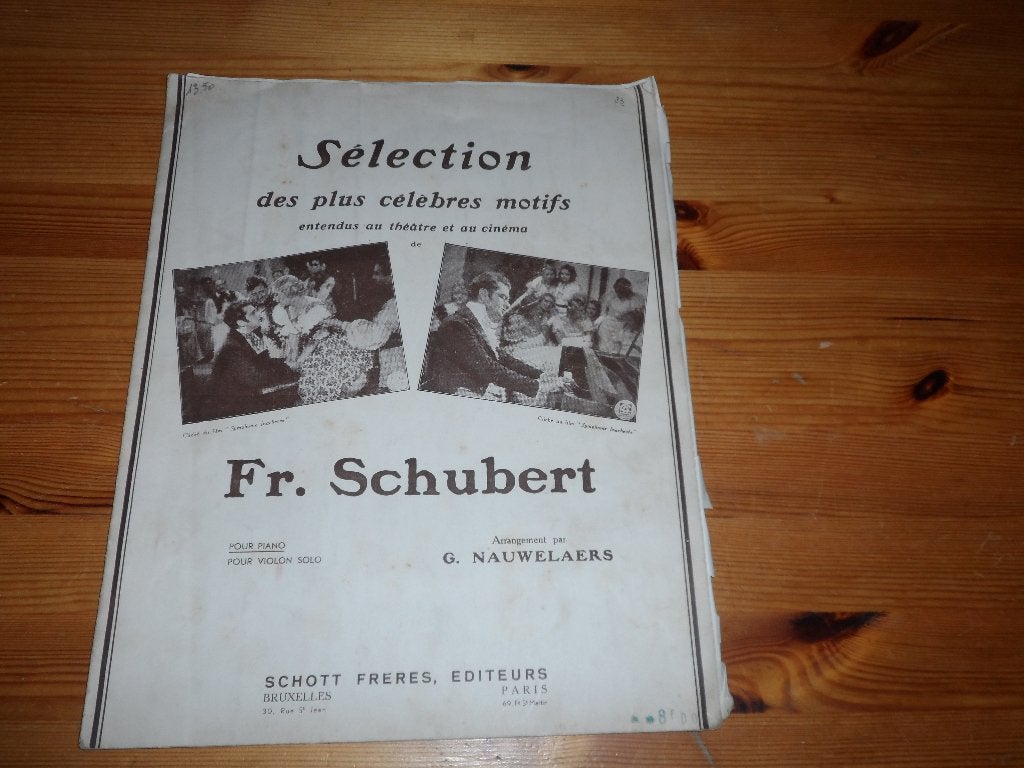 Selection des plus célèbres motifs de schubert, Gebruikt, Klassiek, Ophalen of Verzenden, Artiest of Componist