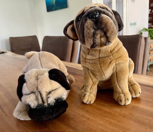Mops honden knuffels, Ophalen, Zo goed als nieuw, Hond of Kat, Overige typen