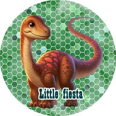lf1100 icing frosting dino 19cm eetbare taart print, Ophalen of Verzenden, Nieuw, Taarten, Versiering