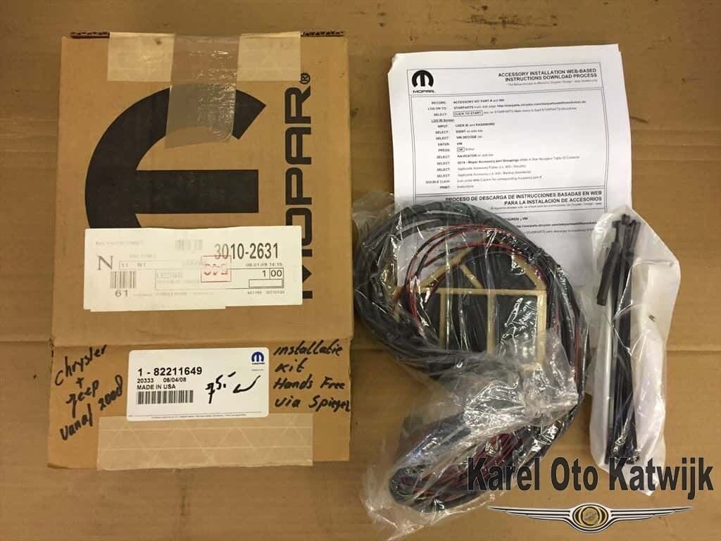 Installatie kit Hands Free via spiegel Chrysler + Jeep, -, -, Nieuw, Ophalen of Verzenden