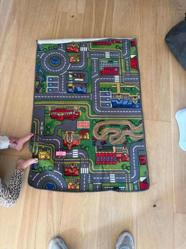 Speelkleed met wegen en gebouwen, Kinderen en Baby's, Ophalen, Gebruikt