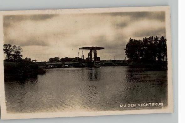 Muiden Vechtgrug FOTOKAART Dirk van der List st 1932
