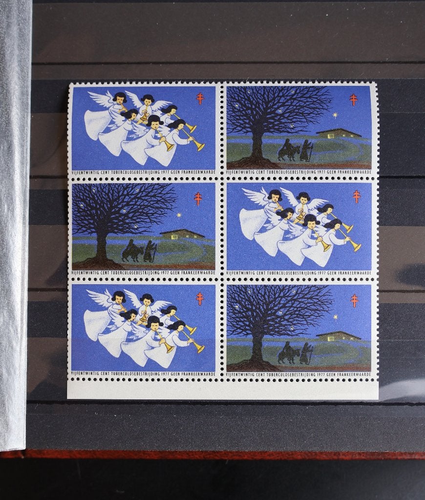 Tuberculosezegels 1977 blok 6 zegels, Ophalen of Verzenden, Postfris, Overige thema's
