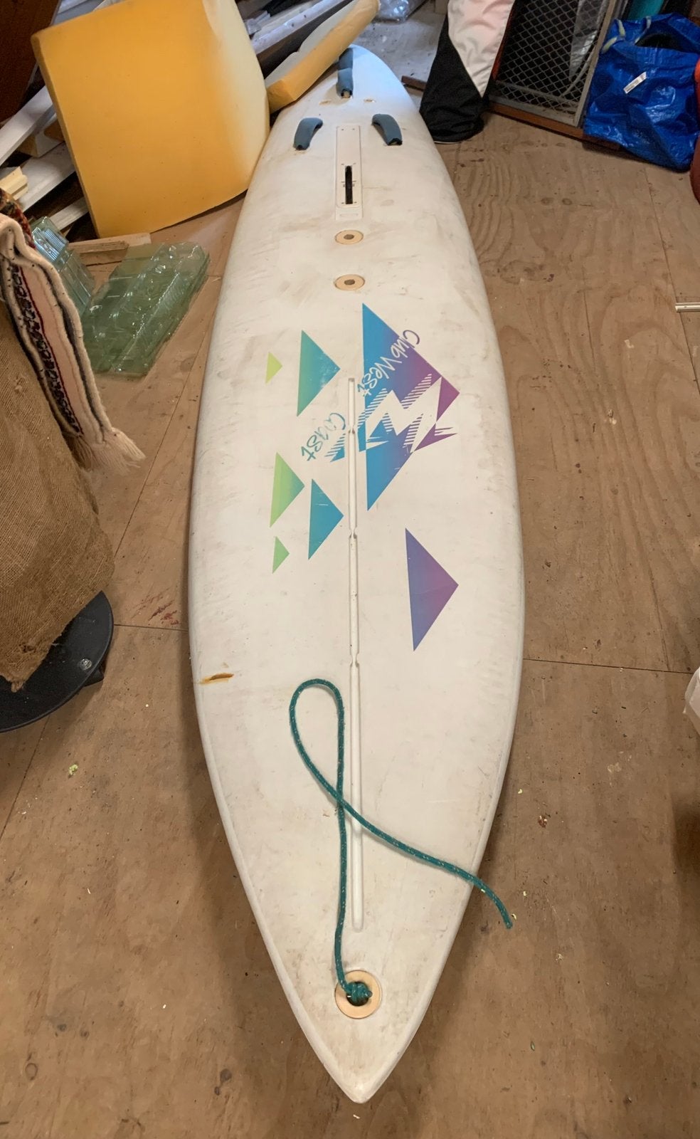 Complete windsurfplank, Gebruikt, 5 tot 6.5 m², 300 cm of meer, Met giek