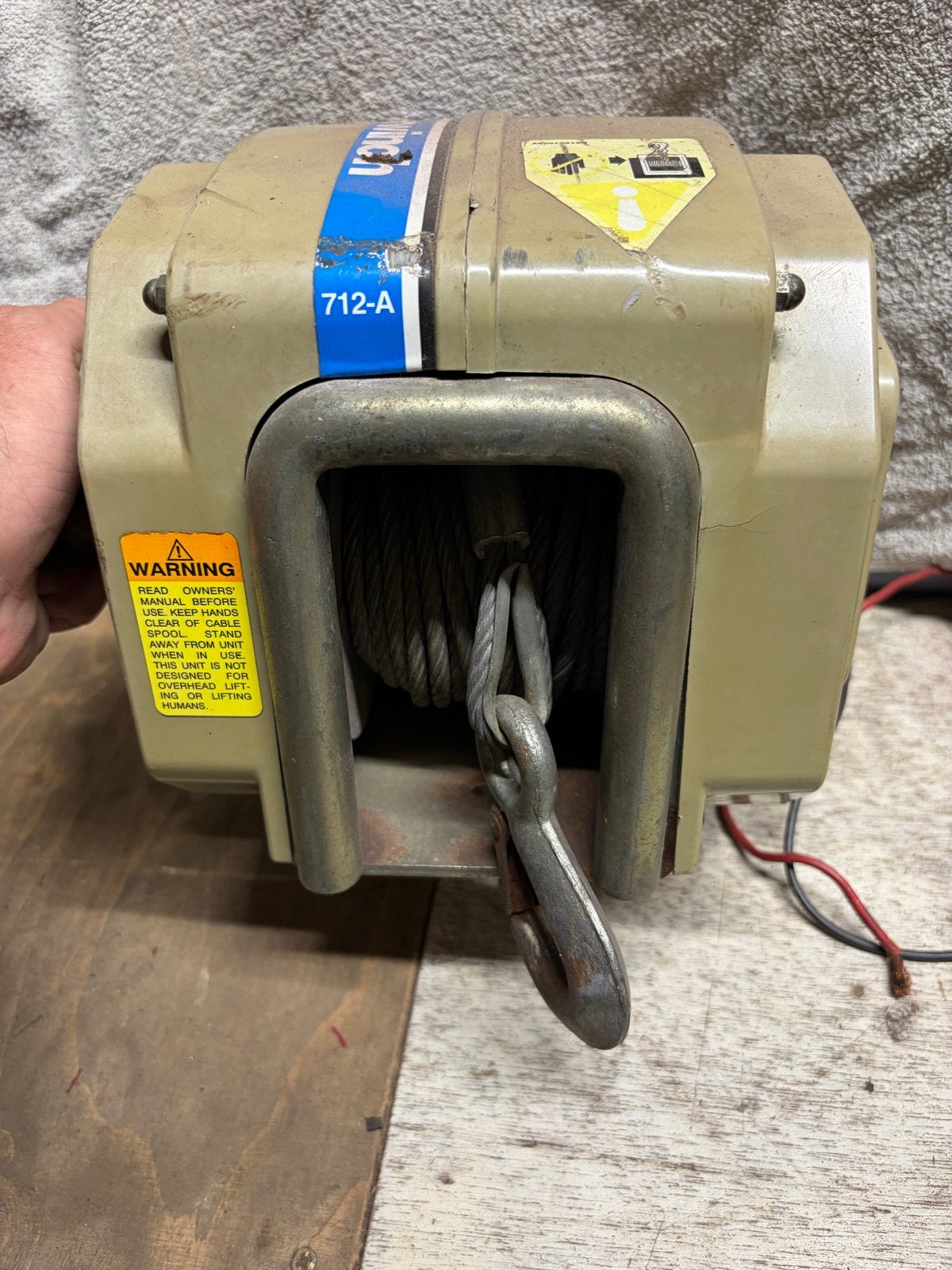 Elektrische lier 712-A - Gebruikt maar functioneel, Ophalen, Gebruikt, Overige typen