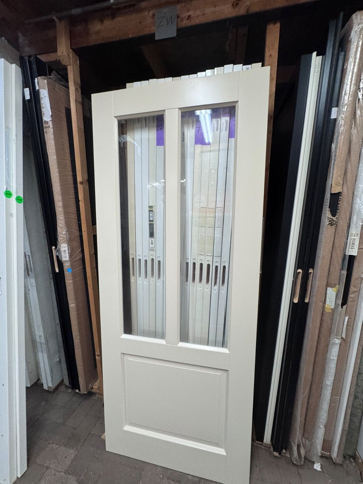 83x201,5cm binnendeur paneel incl helder glas ZW17, Ophalen, ., Binnendeur, Nieuw