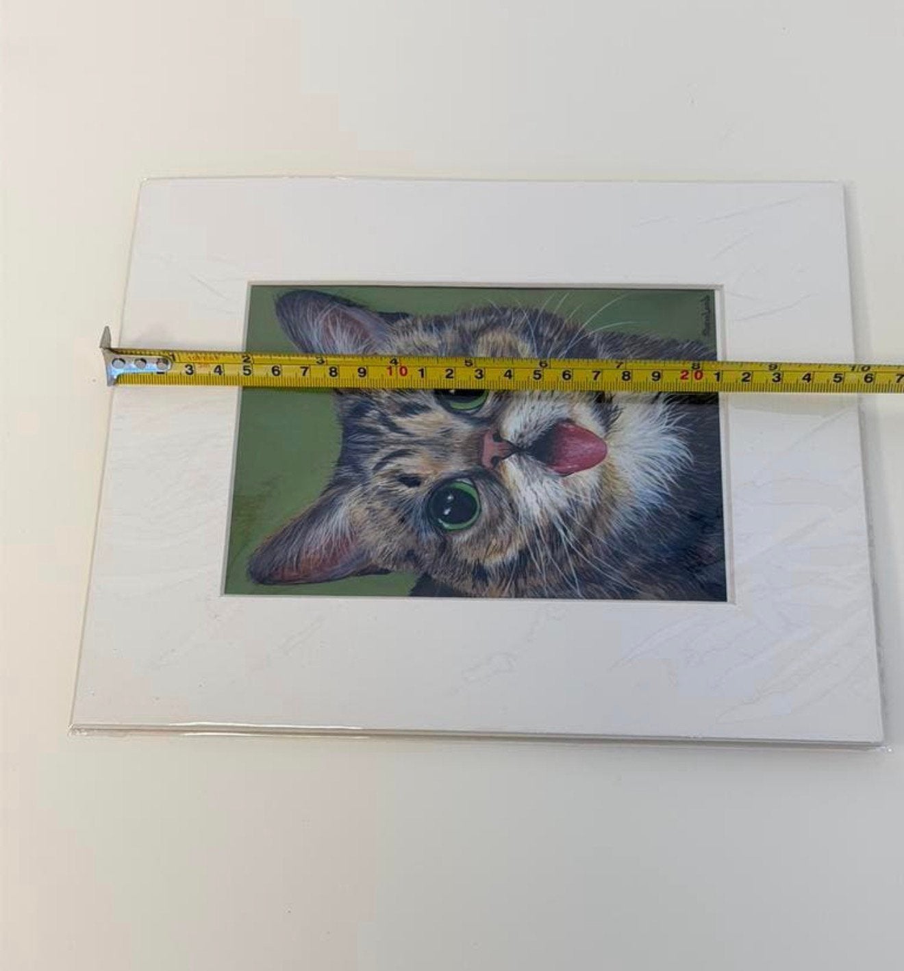 Lil Bub kunstprint Sharon Lamb 26x21 poes kat kunst print, Ophalen of Verzenden