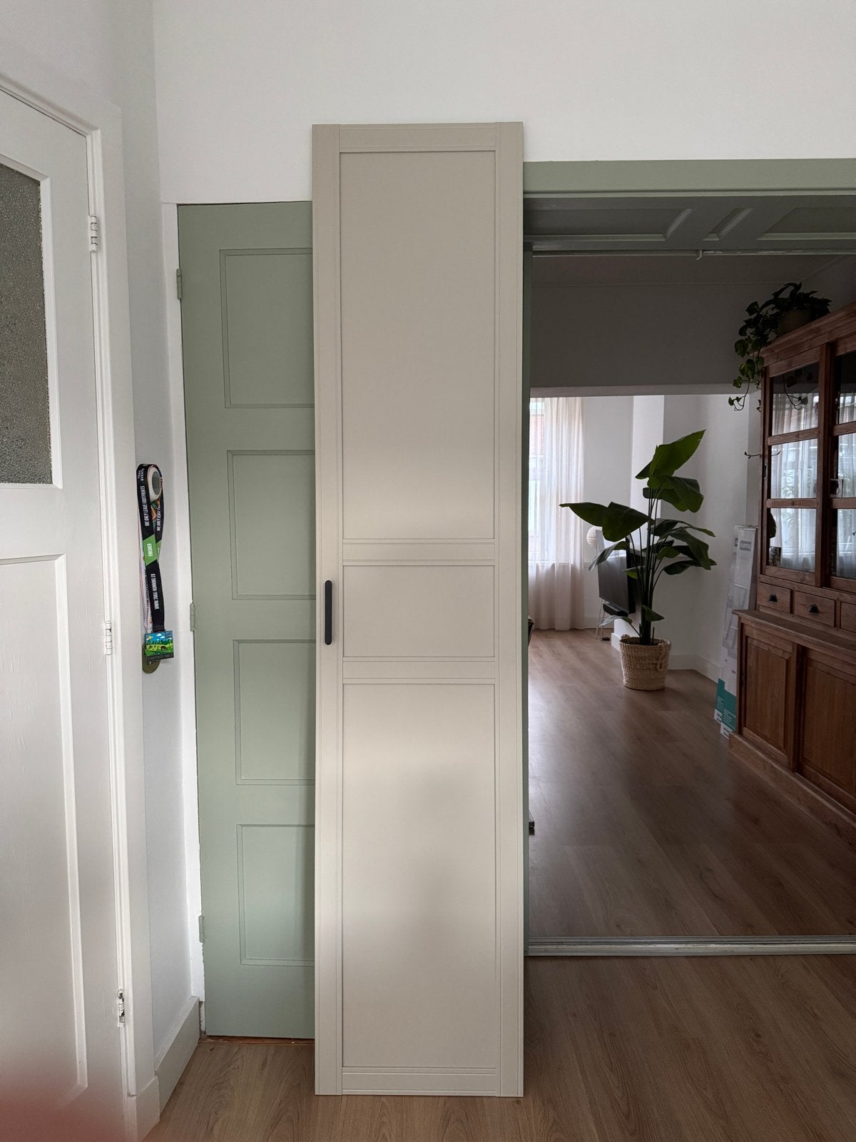 3x IKEA FLISBERGET PAX deur, lichtbeige, 50x229 cm, Ophalen, Overige materialen, Minder dan 50 cm, 200 cm of meer
