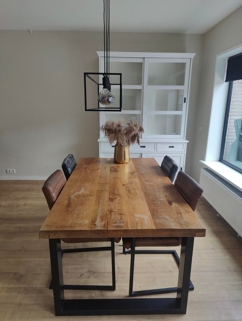 Mango Houten Eettafel Trevor ( moet snel weg), Ophalen, Gebruikt, 100 tot 150 cm, 150 tot 200 cm