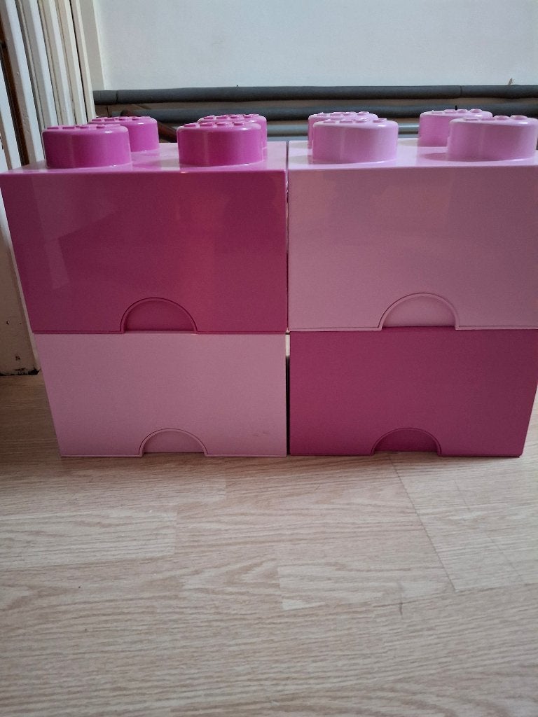 Lego  bakken roze 4x, Ophalen, Gebruikt, Overige typen