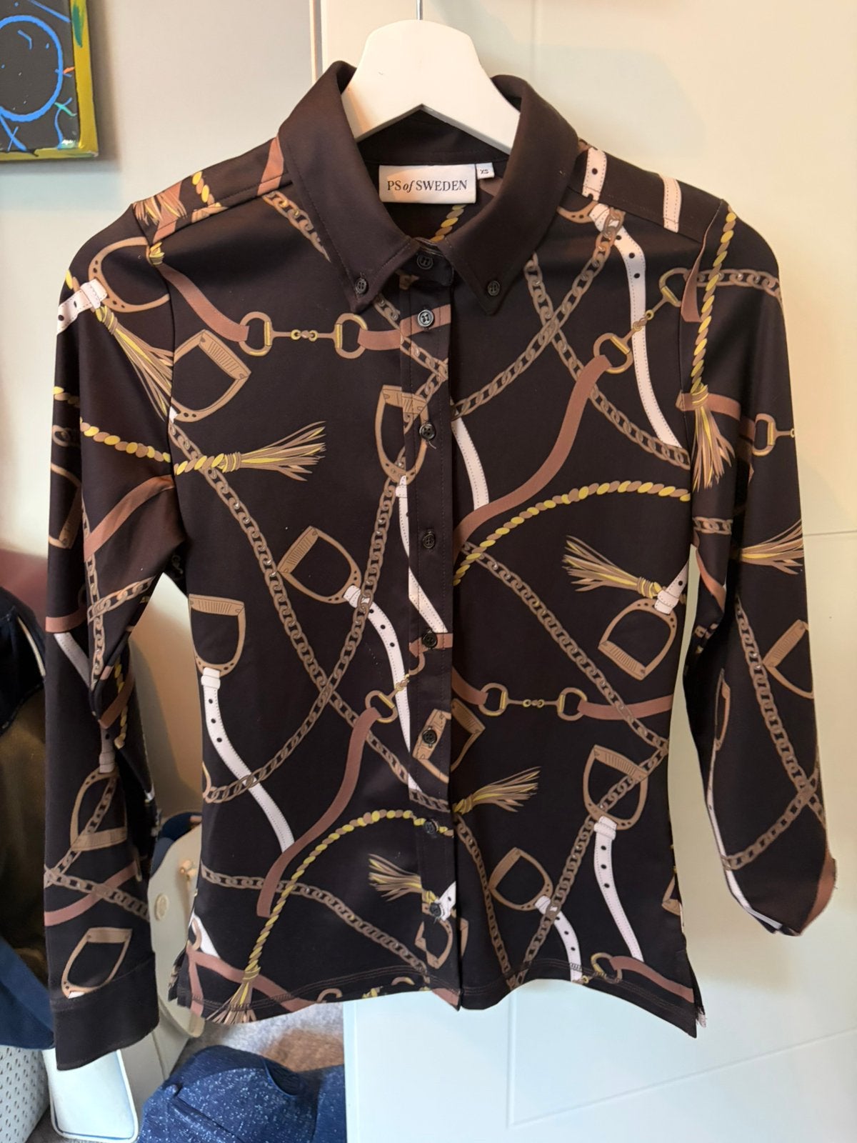 Ps of sweden top bruin, Kleding | Dames, Ophalen of Verzenden, Zo goed als nieuw, Maat 34 (XS) of kleiner, Bruin