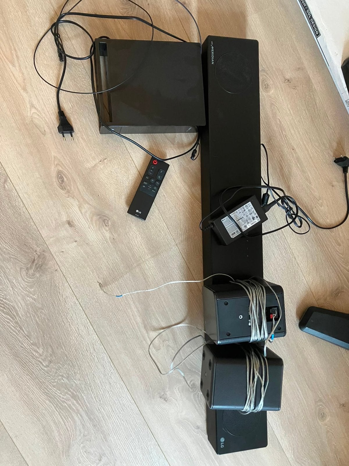 LG DSN7CY + SPK8 Soundbar met achterspeakers, Ophalen, Bluetooth, Gebruikt
