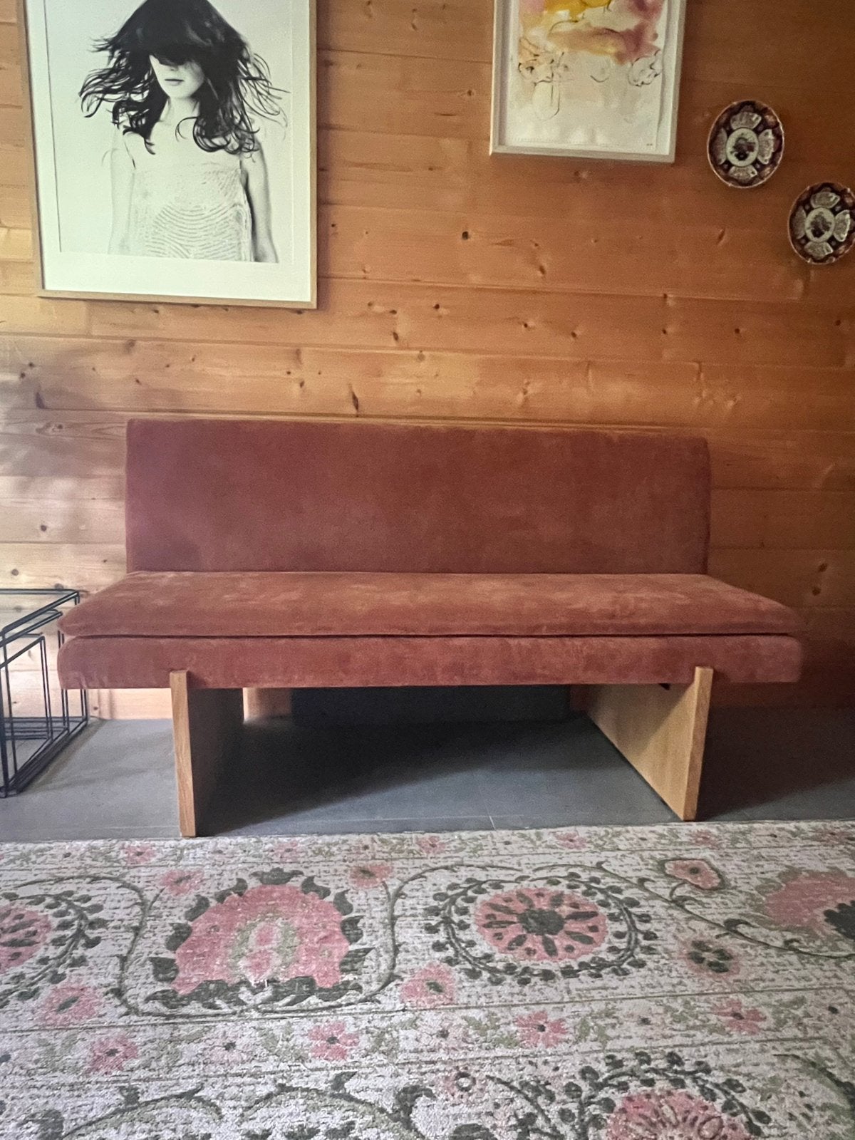 eetkamerbank van Sofa company, type UMI, kleur Moss Rust, Ophalen, Zo goed als nieuw