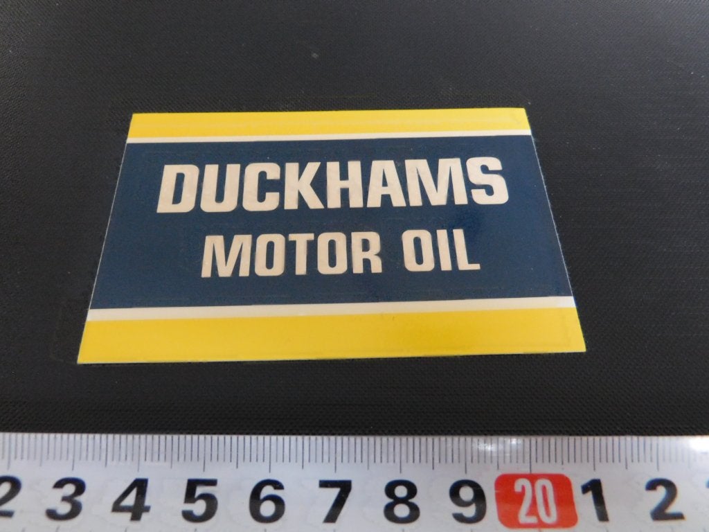 sticker logo DUCKHAMS motor oil, Ophalen, Zo goed als nieuw