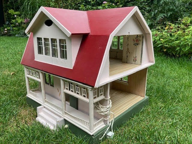 Antiek gottschalk Poppenhuis (1920) met originele meubeltjes, Ophalen of Verzenden