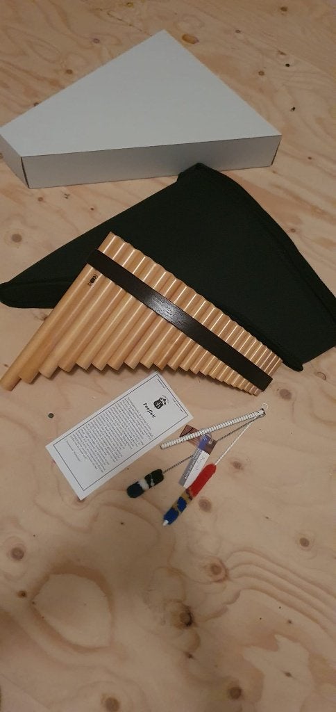 Gibonus Panfluit FP-22 incl studiepakket, tas, wissers, Ophalen, Zo goed als nieuw, Houtblazer, Met koffer of draagtas