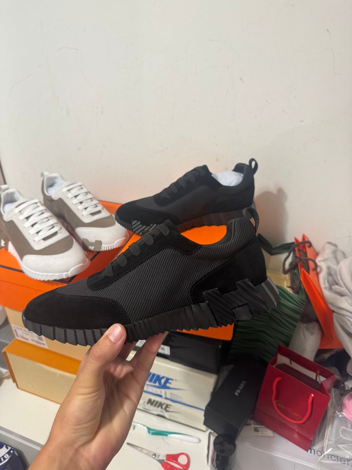 Hermes Bouncing Sneaker zwart, Kleding | Heren, Schoenen, Ophalen of Verzenden, Nieuw, Zwart