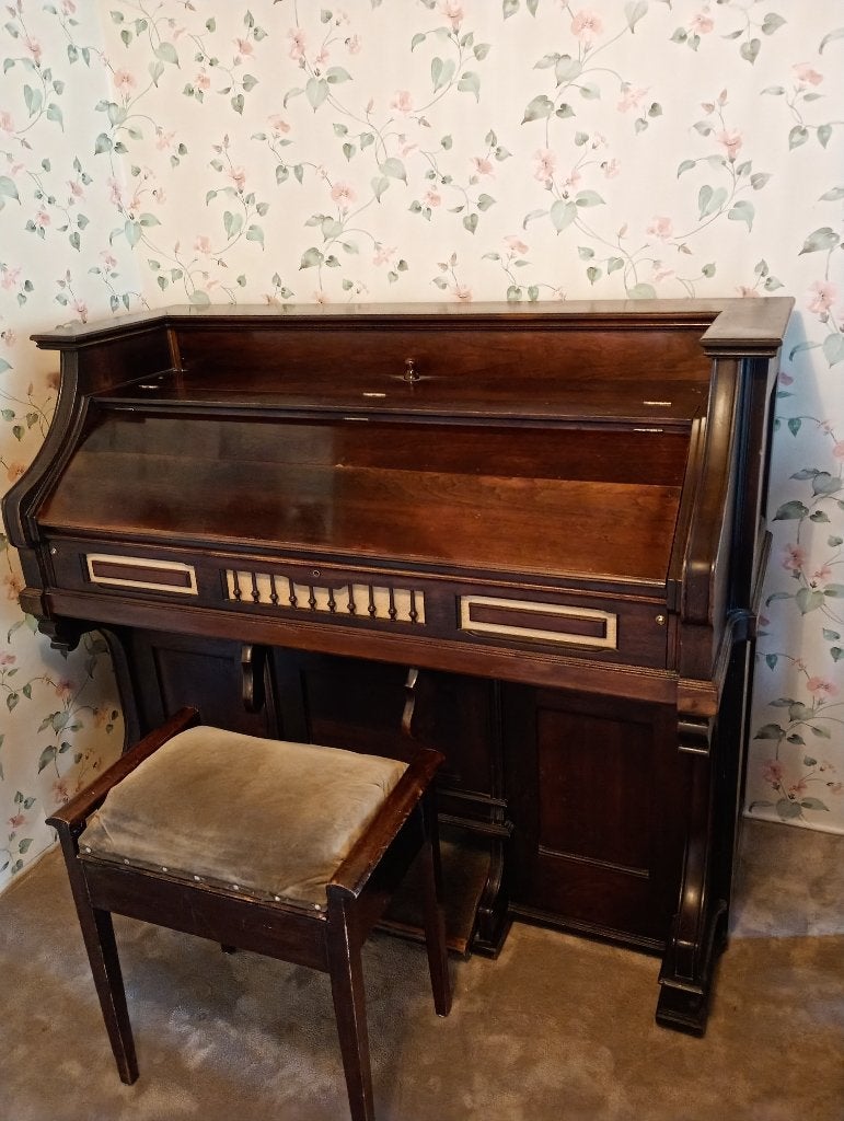 Antiek Mason & Hamlin Zuigwind Harmonium, Ophalen, Gebruikt, 1 klavier, Harmonium