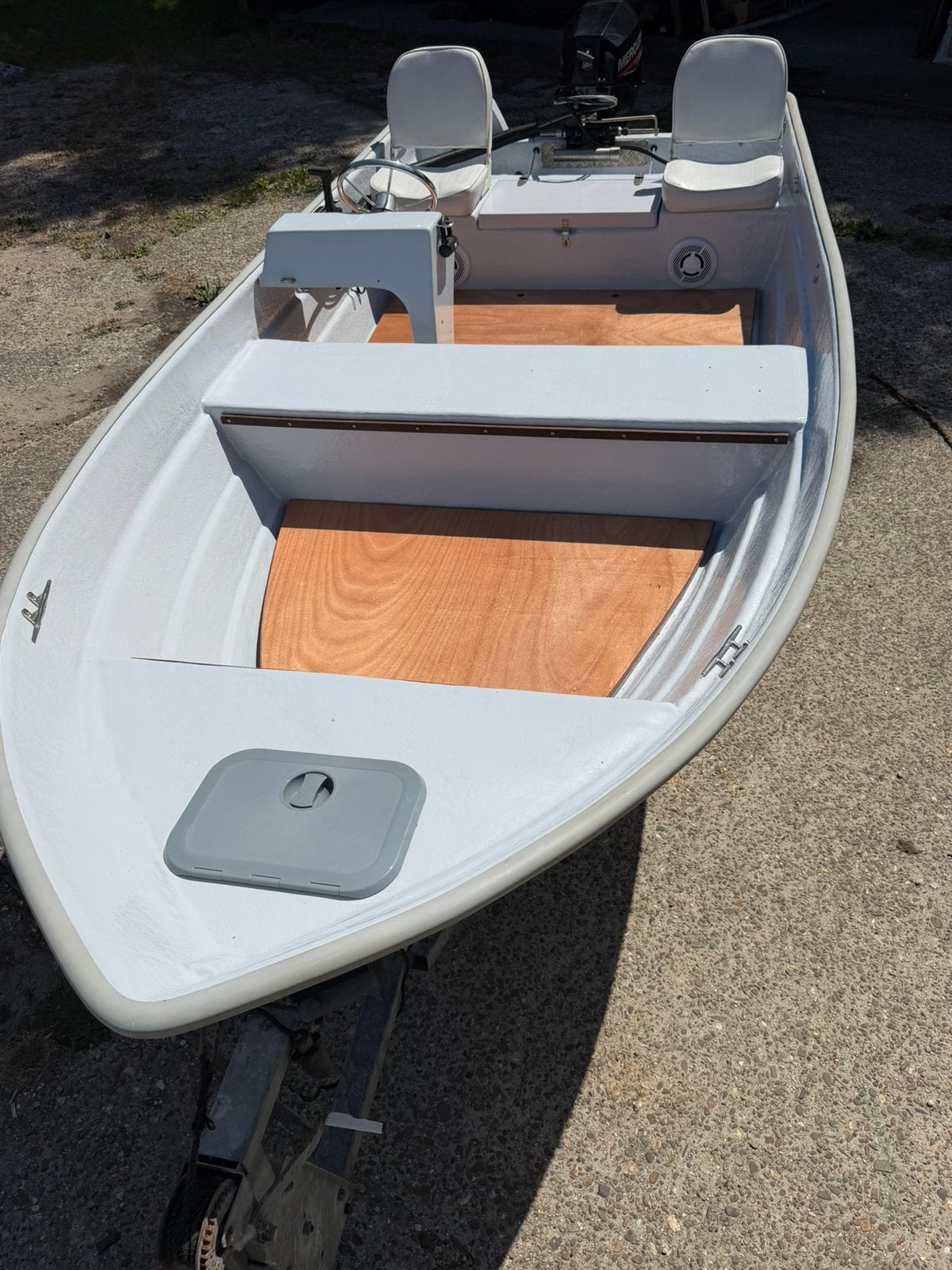 Topcraft 430, met Mercury 20 pk 4 takt Langst top staat !!, Ophalen, 10 tot 30 pk, Viertaktmotor, 5 m