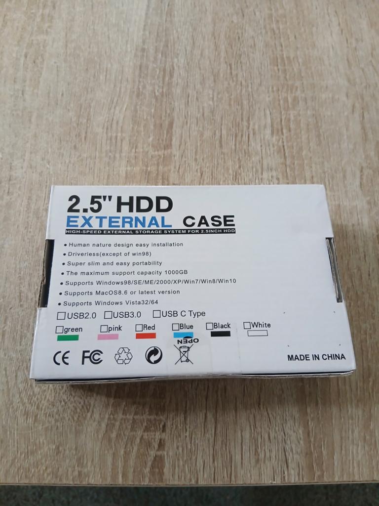 Externe harde schijf nieuw, Computers en Software, Harde schijven, Ophalen, Nieuw, Laptop, USB