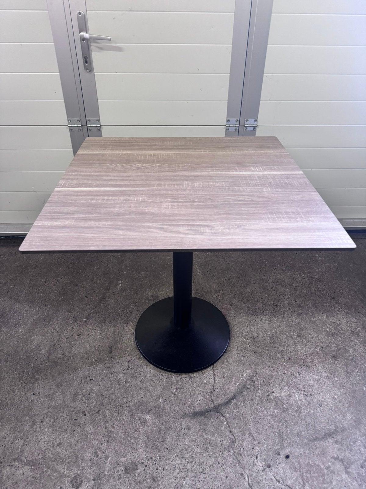 Bistro horeca terrastafel trespa 80x80 cm, Ophalen, Zo goed als nieuw