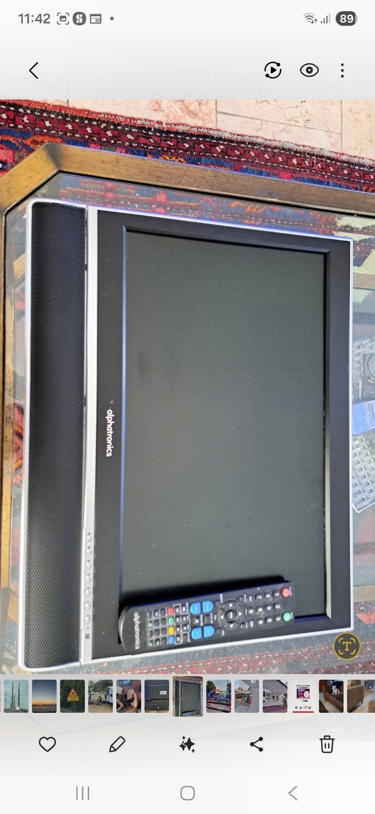 T.V. Alphatronics 12 volt, 19 inch, Caravans en Kamperen, Camper-accessoires, Ophalen of Verzenden