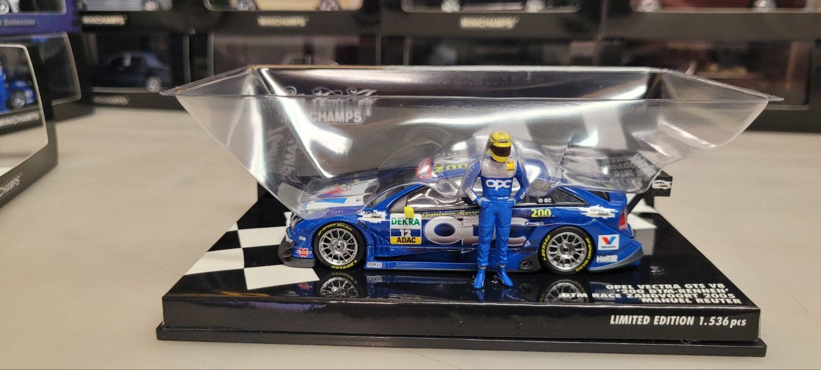 Minichamps Opel Vectra GTS V8 Reuter Zandvoort DTM 2005, Hobby en Vrije tijd, Modelauto's | 1:43, Ophalen of Verzenden, Zo goed als nieuw