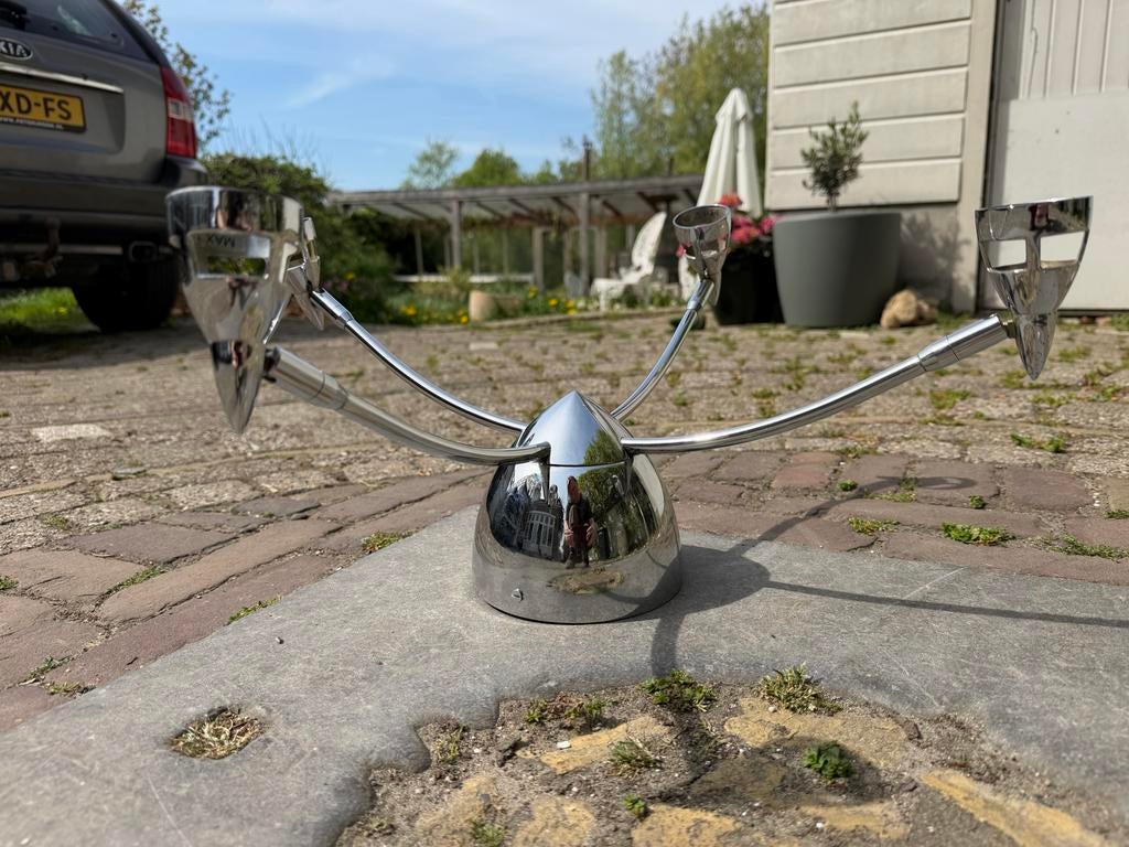 Vintage IKEA Aventurin T9805 plafondlamp chroom, uitstekend, Huis en Inrichting, Lampen | Plafondlampen, Ophalen of Verzenden