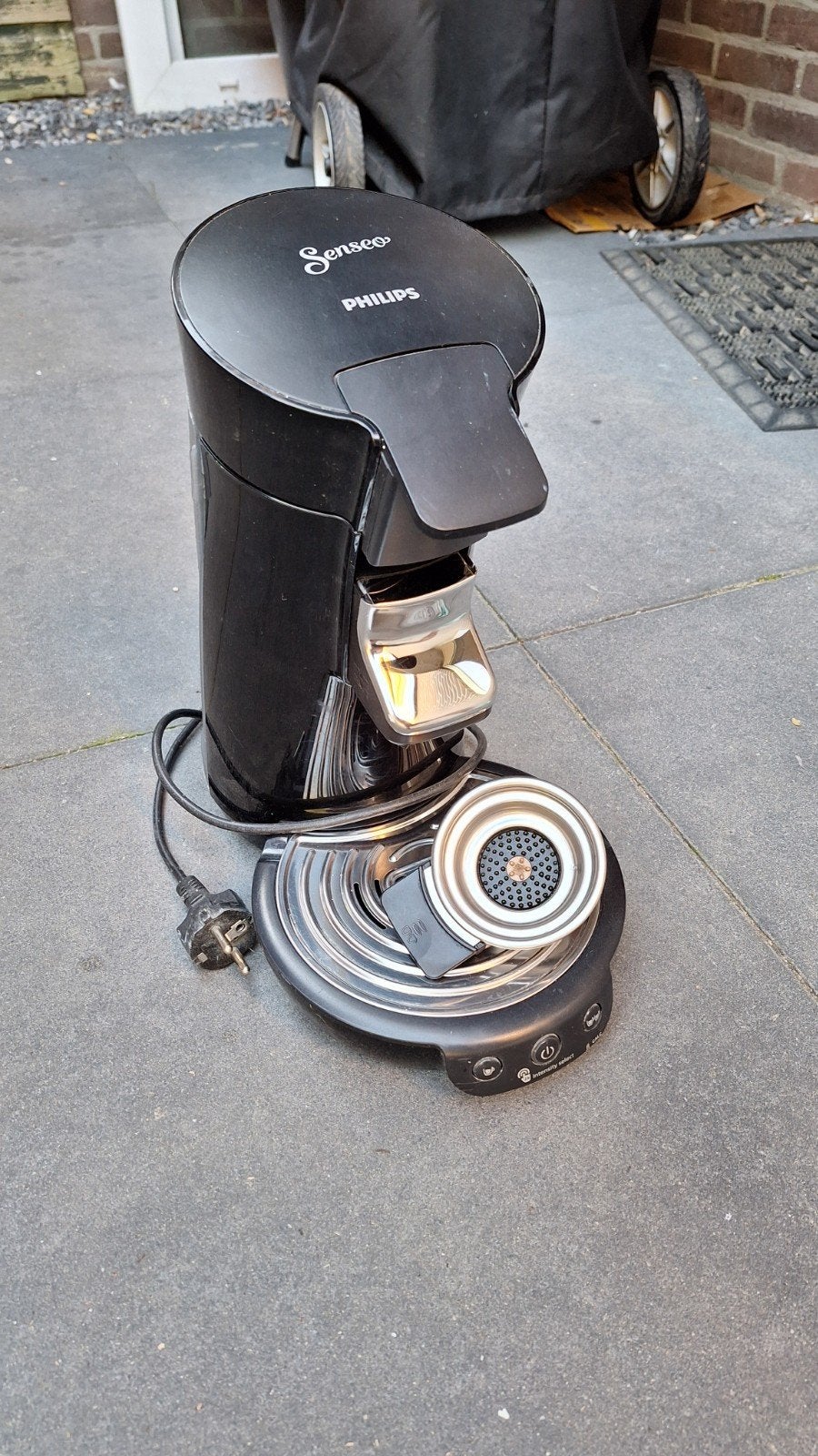 Senseo koffiezetapparaat zwart, Witgoed en Apparatuur, Koffiezetapparaten, Ophalen, 1 kopje, Koffiepads en cups, Afneembaar waterreservoir