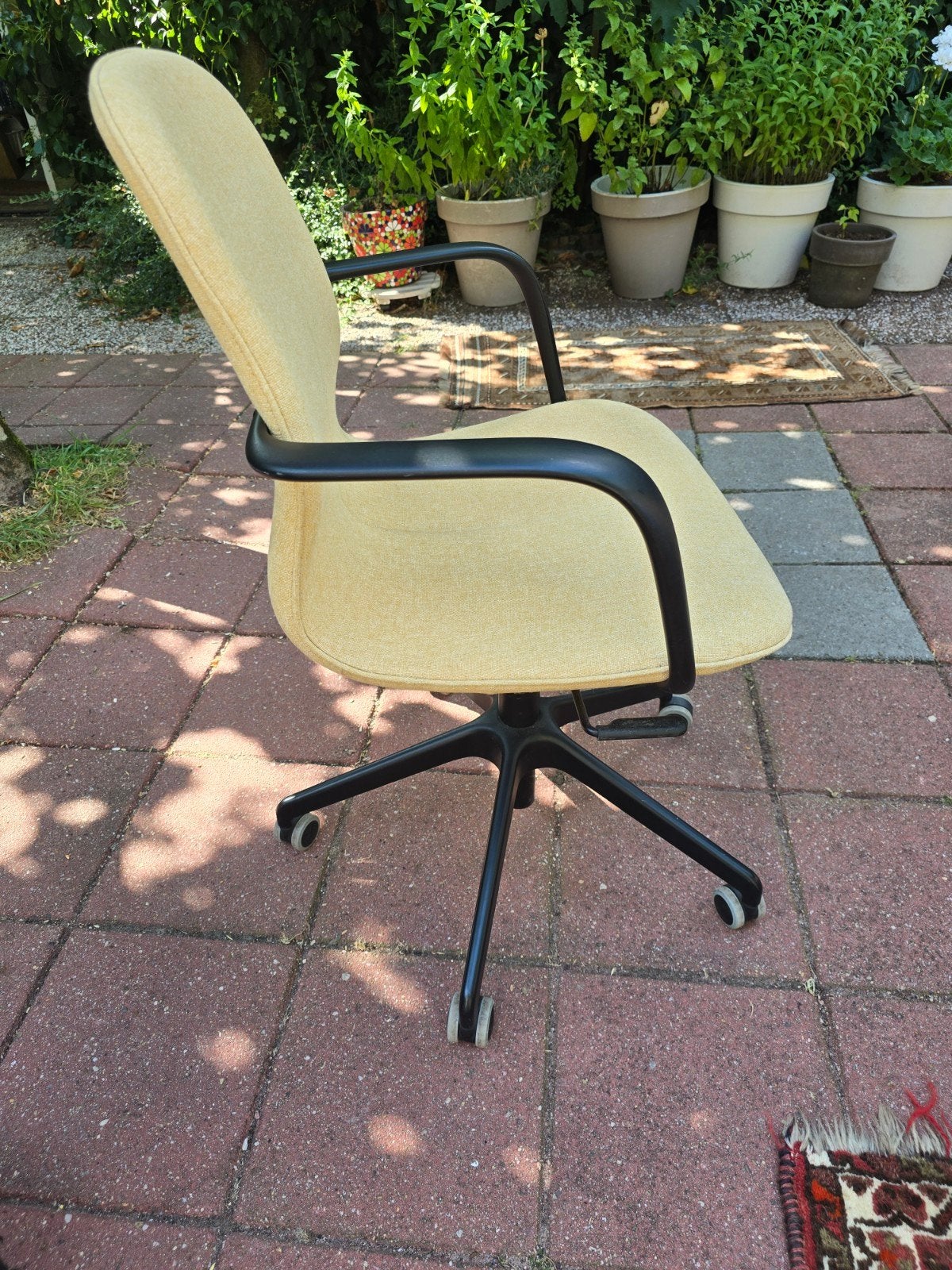 Verstelbare Ikea Langfjall bureaustoel., Ophalen, Gebruikt