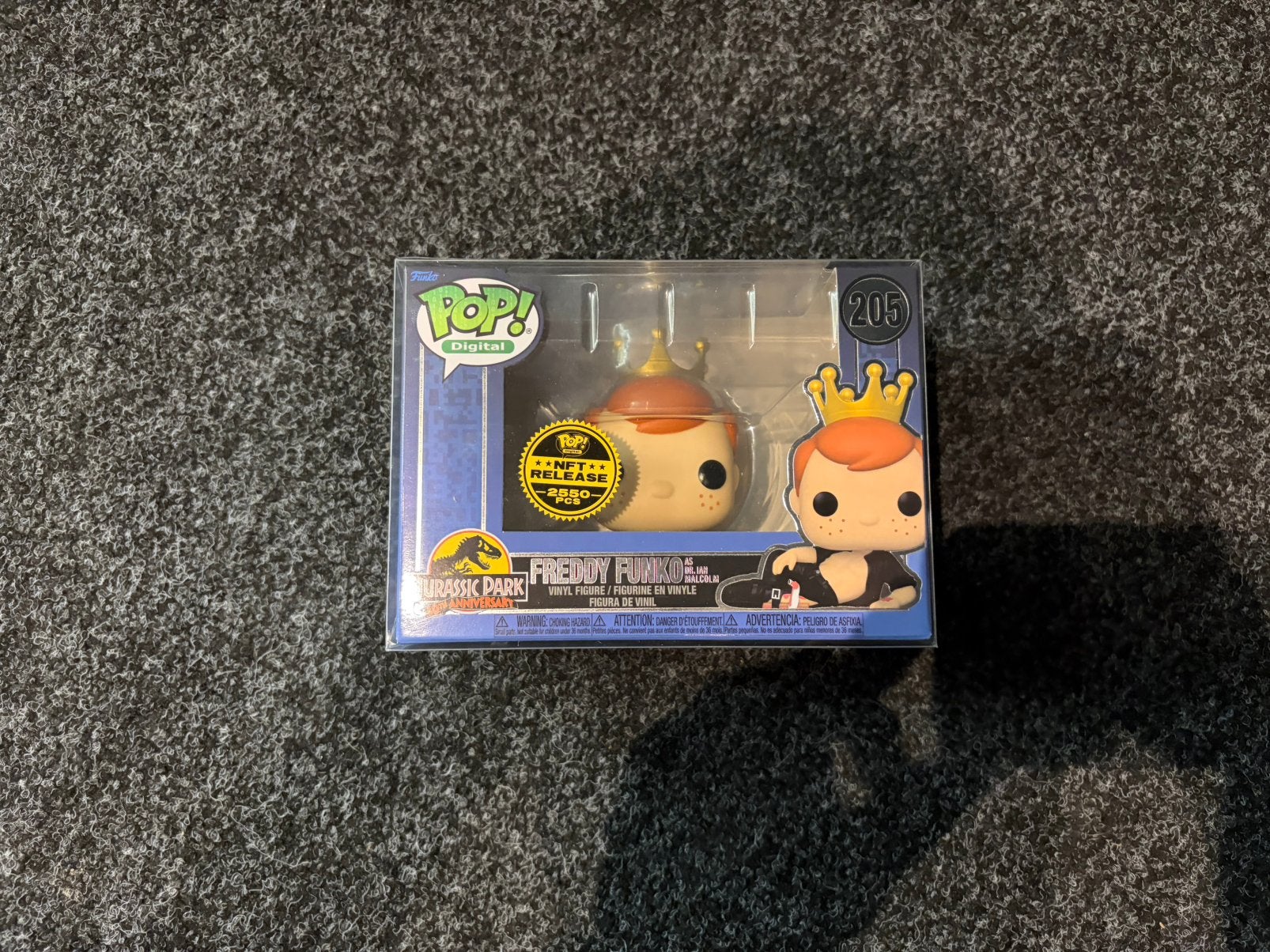 Funko Jurassic Park NFT Freddy Funko as dr Ian Malcolm, Verzamelen, Ophalen of Verzenden, Nieuw, Actiefiguur of Pop