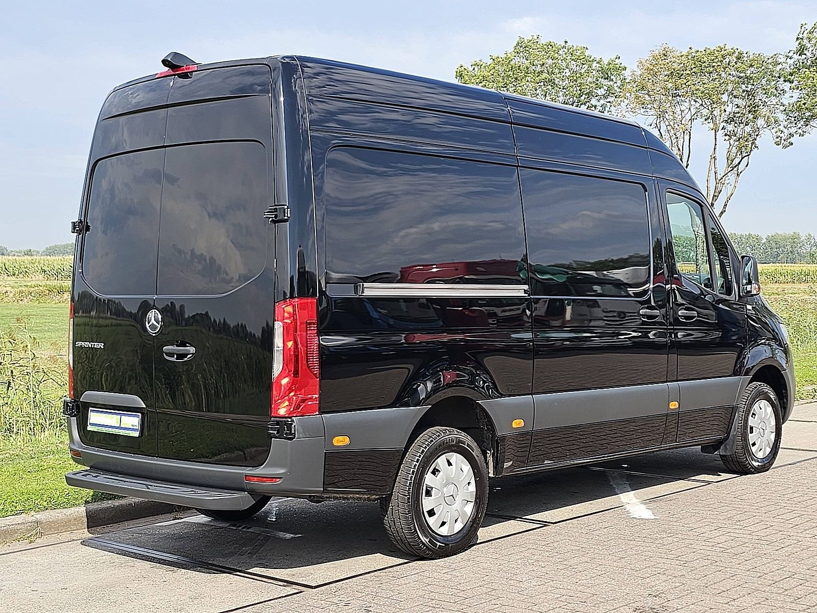 MERCEDES-BENZ SPRINTER 317 l2h2 mbux navi ac, Gebruikt, Zwart, Mercedes-Benz, Bedrijf