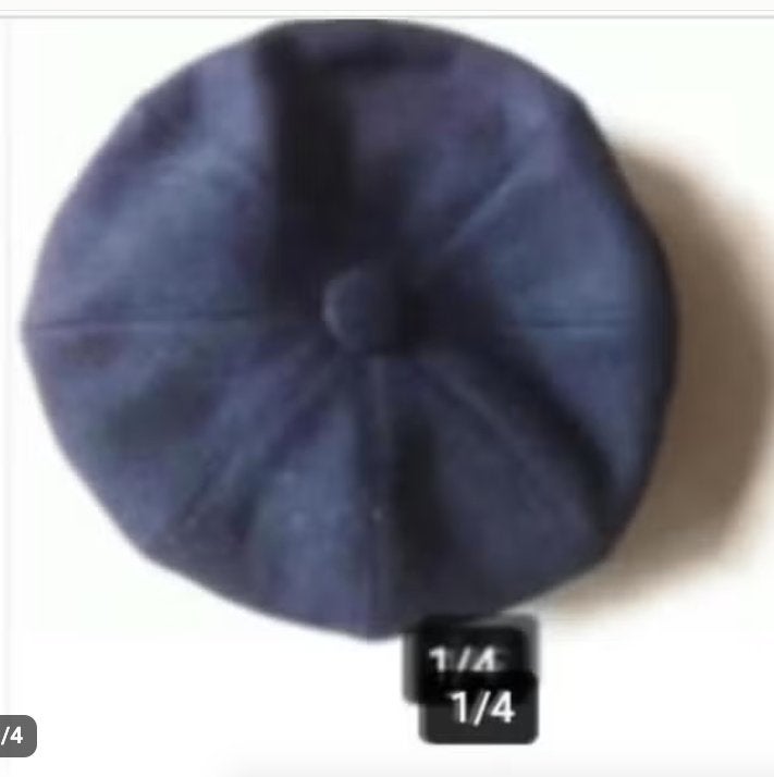 Meisjes alpino baret met klep en drukker,zwart wol/filt., Ophalen of Verzenden, Zo goed als nieuw, Maat 34 (XS) of kleiner, Muts