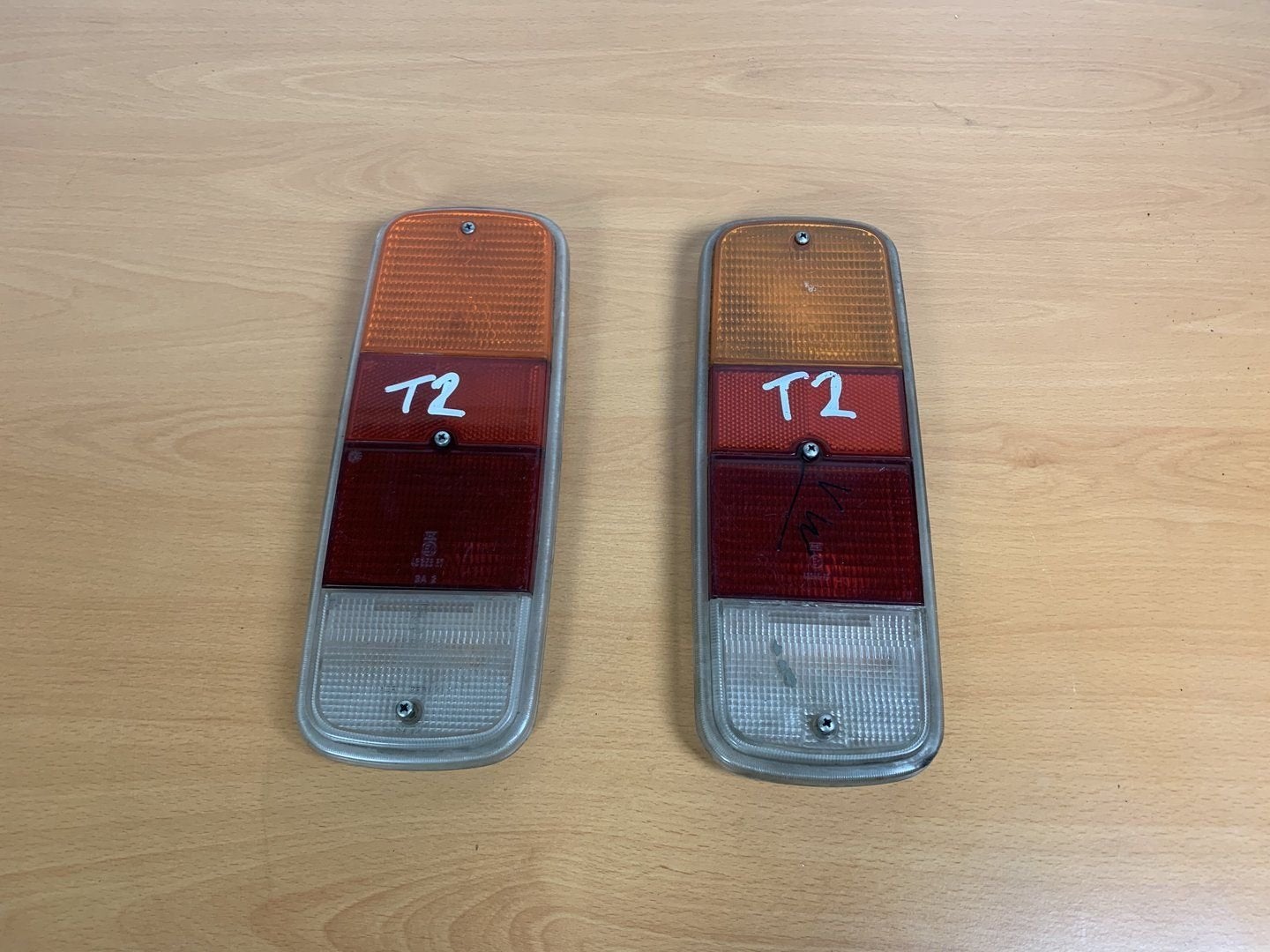 achterlicht glas volkswagen transporter T2 1968 - 1979 2x, Gebruikt, -, Volkswagen, -
