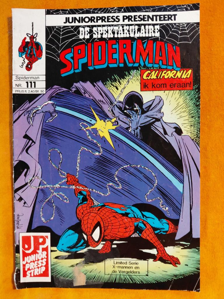 De Spektakulaire Spiderman Nr. 111 - Juniorpress, Boeken, Eén stripboek, Ophalen of Verzenden, Gelezen, Stan Lee
