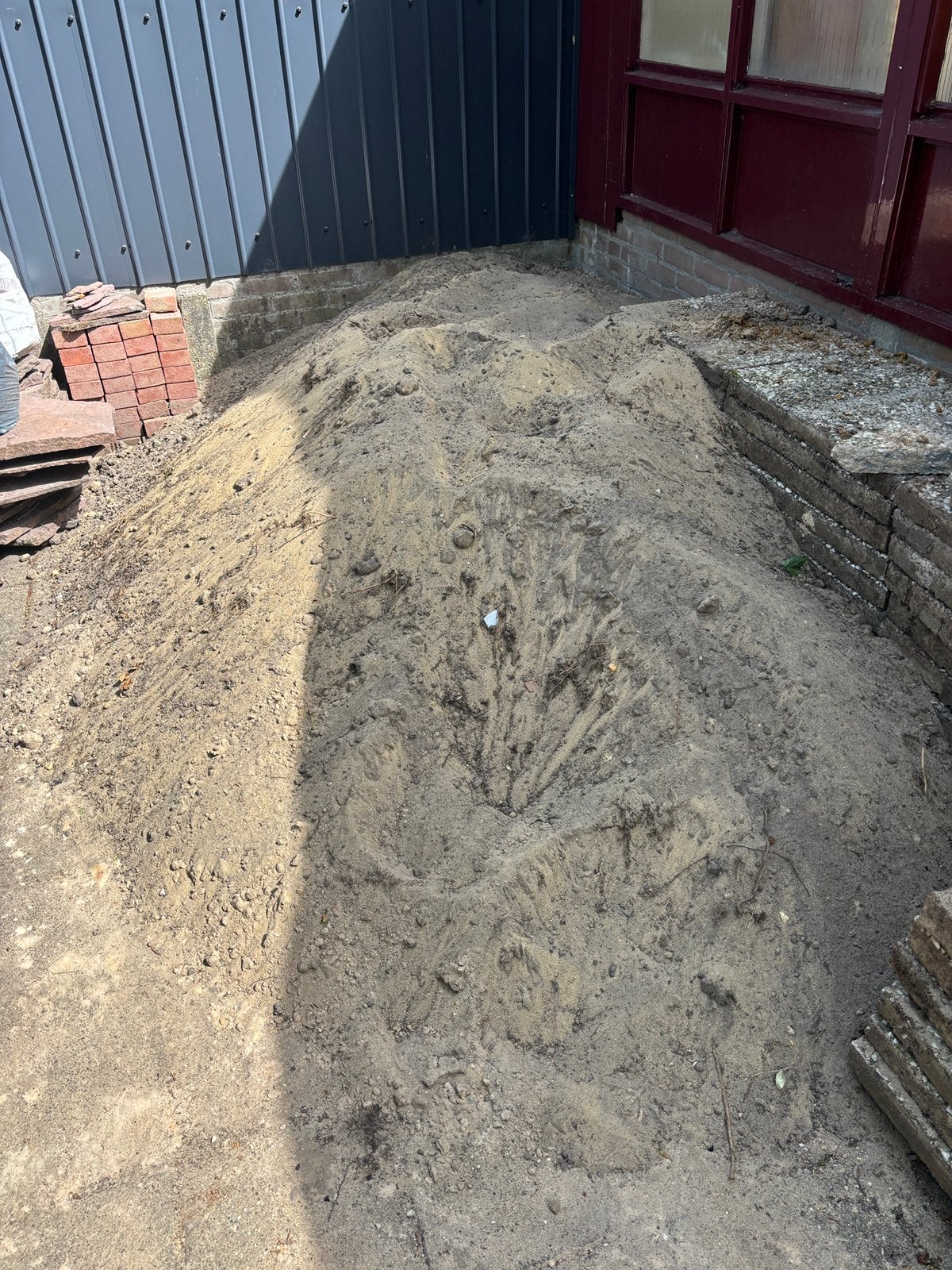 Geel zand - 2m3, Tuin en Terras, Ophalen, Zo goed als nieuw, Ophoogzand