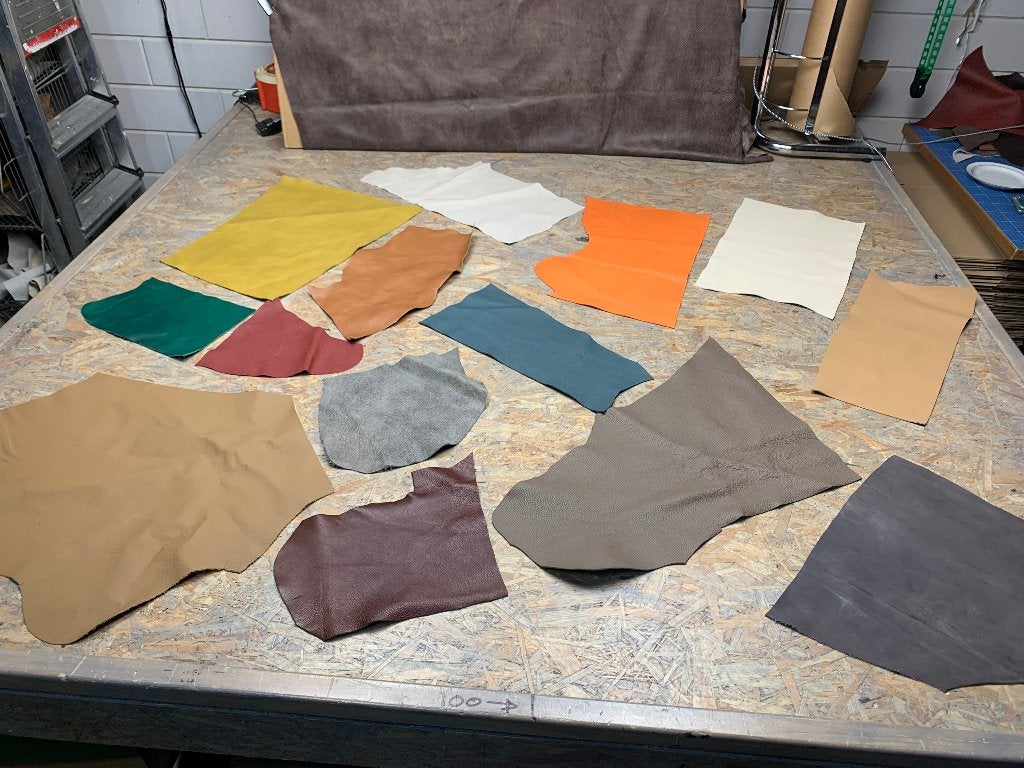 Pakketten effen leren lapjes, Overige kleuren, Leer of Kunstleer, Nieuw, Ophalen of Verzenden