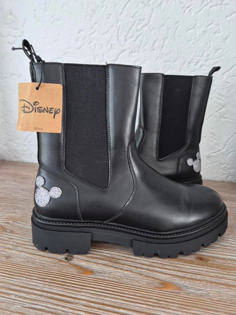 Nieuwe Disney Mickey Mouse laarzen maat 40, Disney, Zwart, Lage of Enkellaarzen, Nieuw