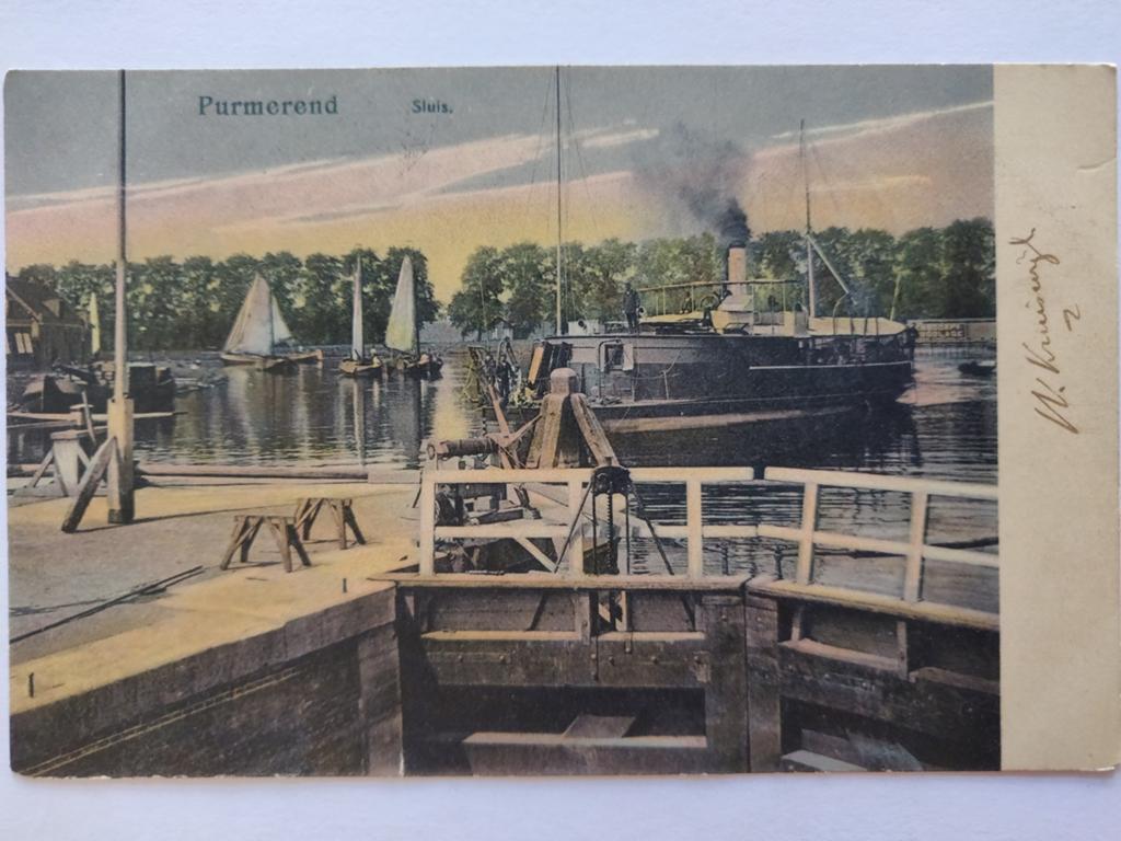 X2457 Purmerend 1905 naar Boskoop, Ophalen of Verzenden, Voor 1920, Noord-Holland