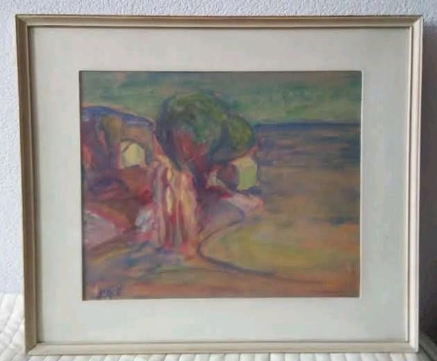 Aquarel Landschap, Ophalen of Verzenden