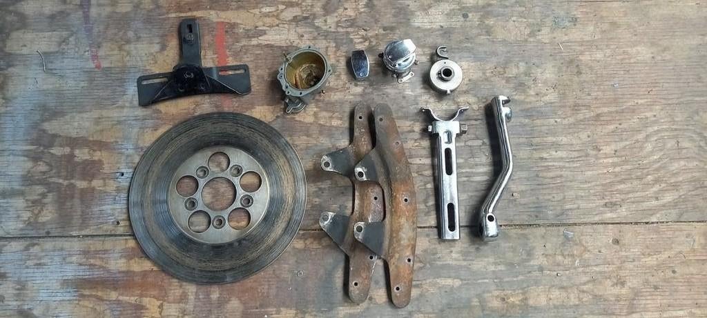 Onderdelen en Harley Sportster caferacer, Motoren, Ophalen of Verzenden, Gebruikt